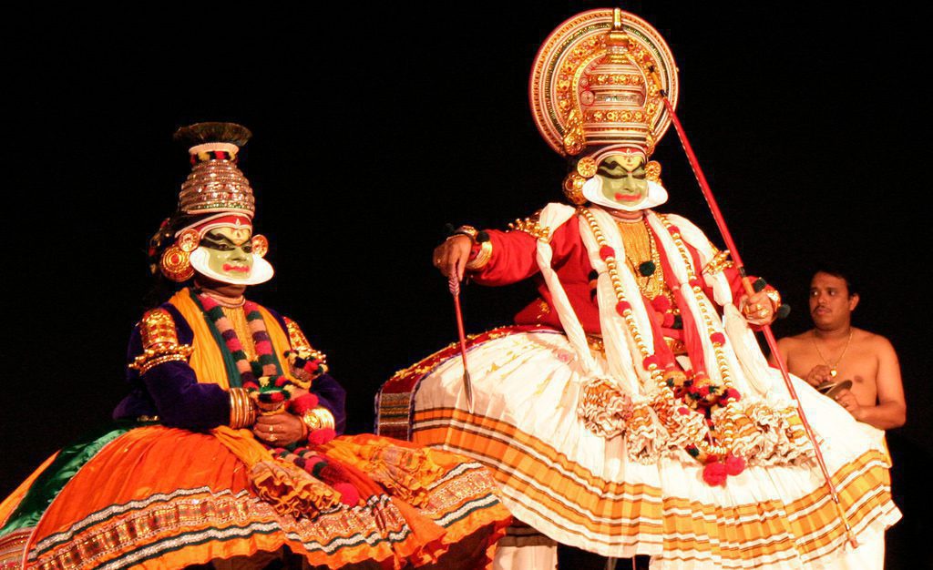 south indian folk dance costume worn in folk festival during cosplay